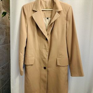 Utex Tan Trench Coat Classic Tailored Design
